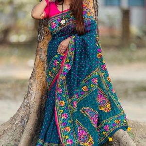 প্রিমিয়াম হাফসিল্ক বুটিক শাড়ি