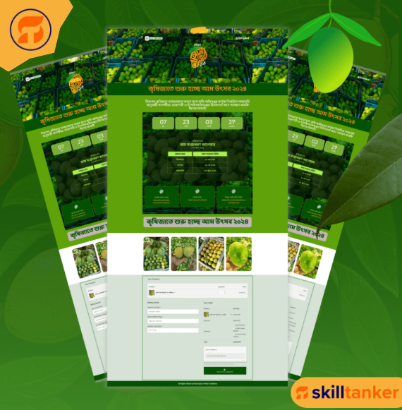 Skill Tanker Landing page Design Work Showcase